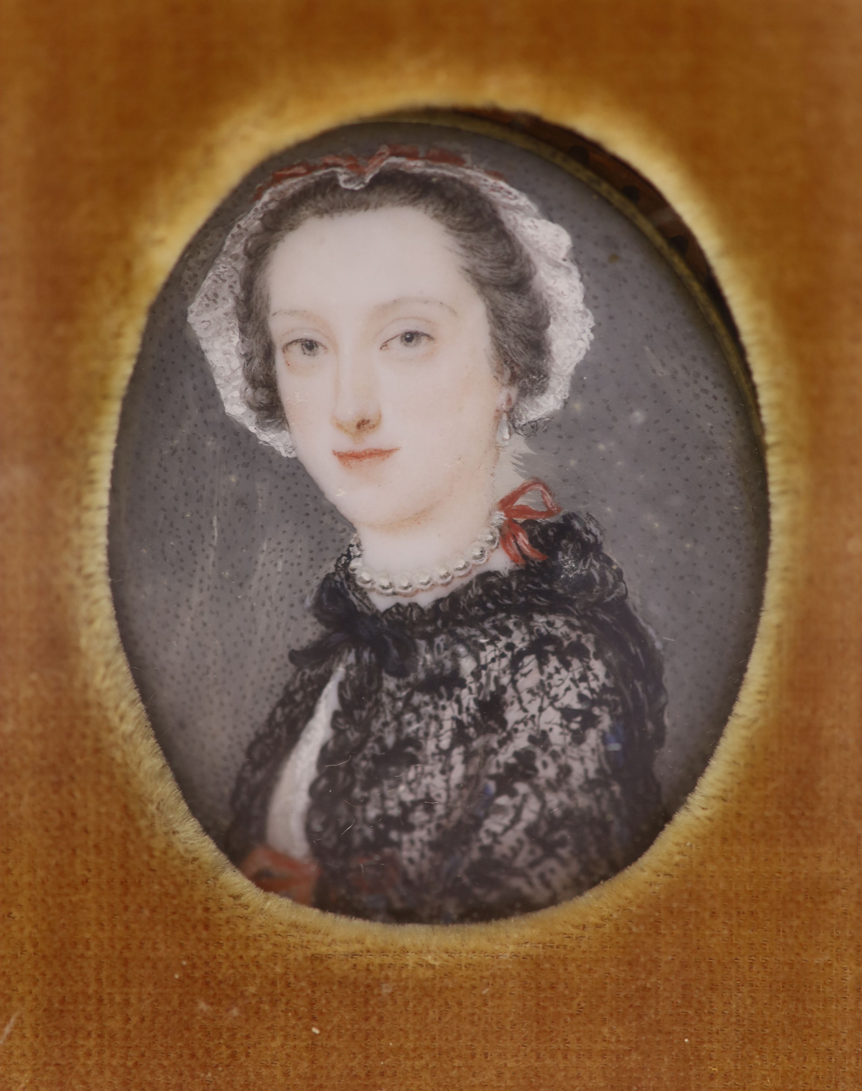 Irish School circa 1800 , Miniature portraits of members of the Burges family and of Lord Nelson, watercolour on ivory, Largest 5 x 3.5 cm